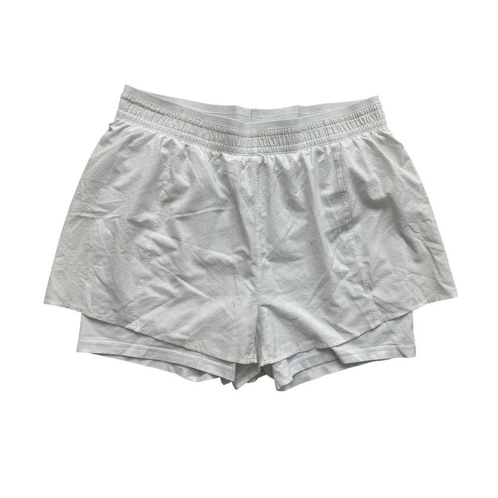 Mountain Hardwear Dynama Skort Womens XL White Active Hiking Skirt Elastic Waist